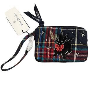 VERA BRADLEY Clip & Zip Mini Pouch in Cotton Scottie Dog Wristlet